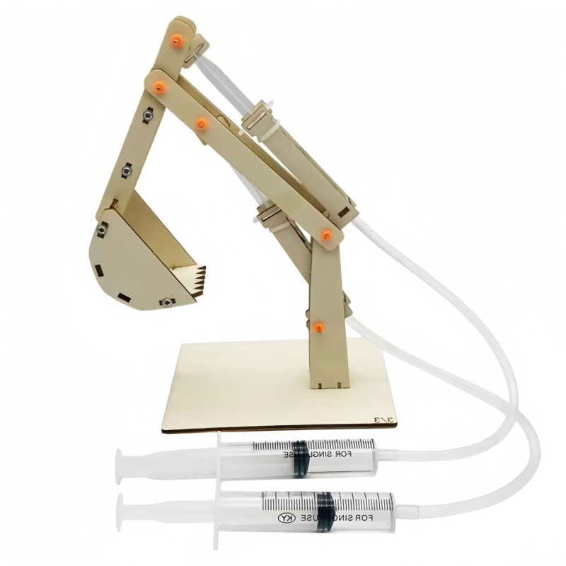 Science Project - DIY Hydraulic Excavator Model Kids Tecnologia