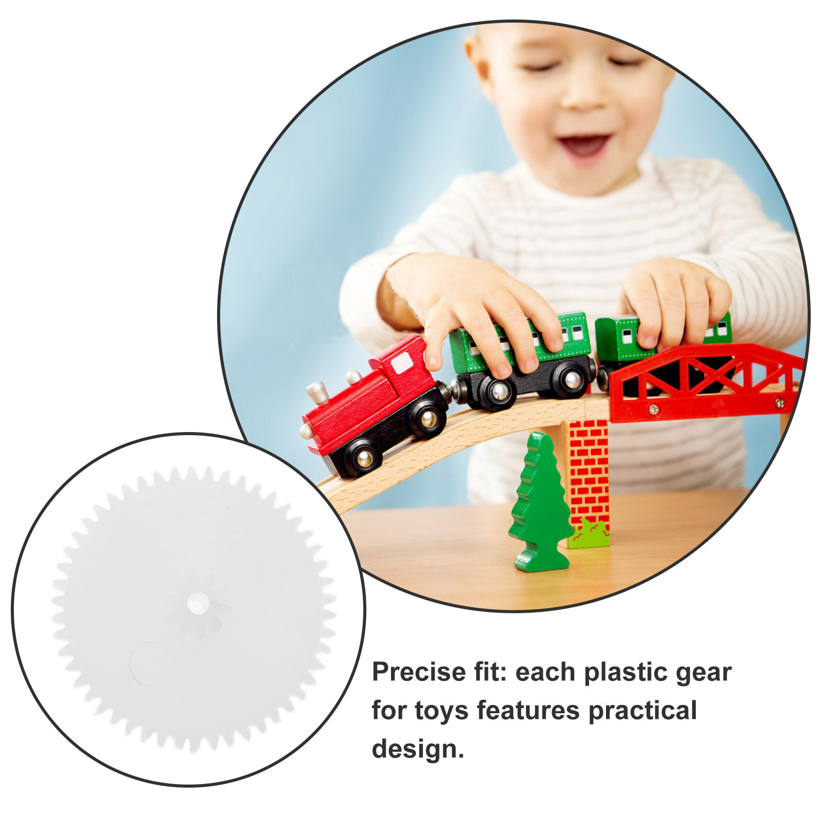 Science Hobby Kit - 1Pack Miniature Gear Set Plastic Transmission