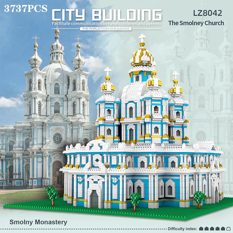 Solar System Orrery - 3737PCS Smolny Church Model Building Blocks