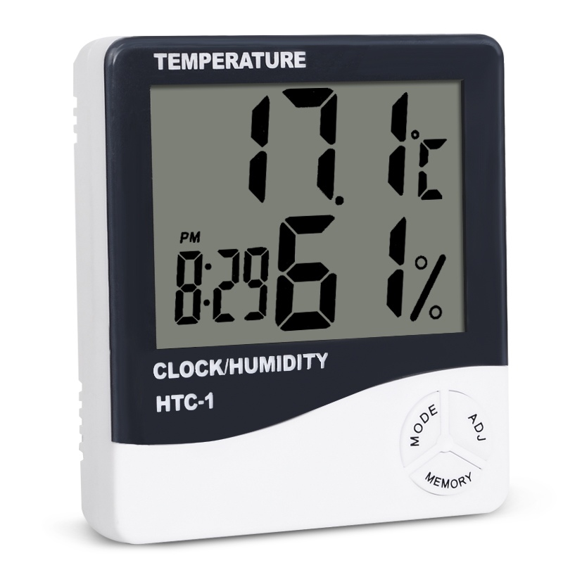Weather Station Indoor - HTC-1 Indoor Room LCD Digital Electronic