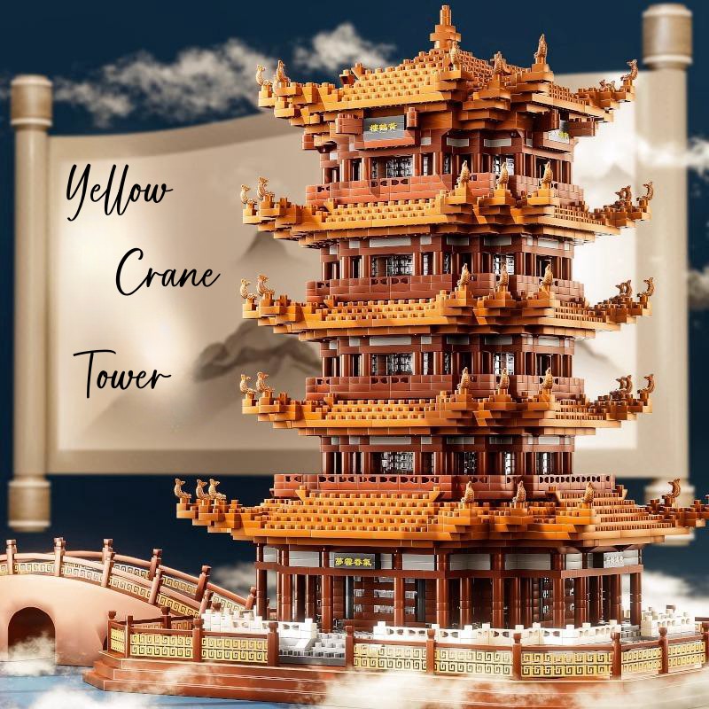 Solar System Orrery - Building blocks Yellow crane Tower boys