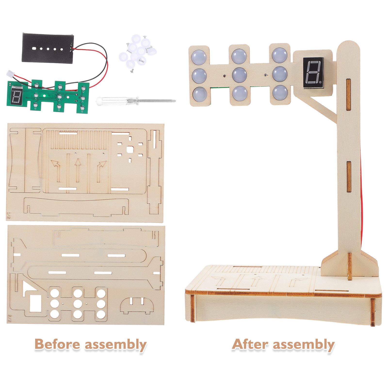 1Set Traffic Signal Educationa - Science Project recension och pris