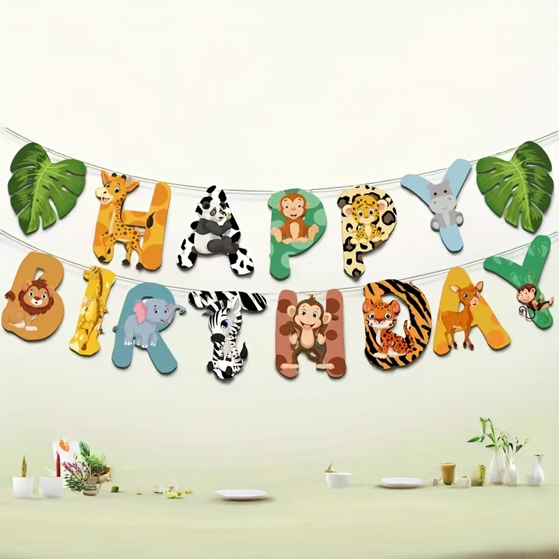 15pcs Jungle Safari Party Pape - Science Of Happiness recension och pris