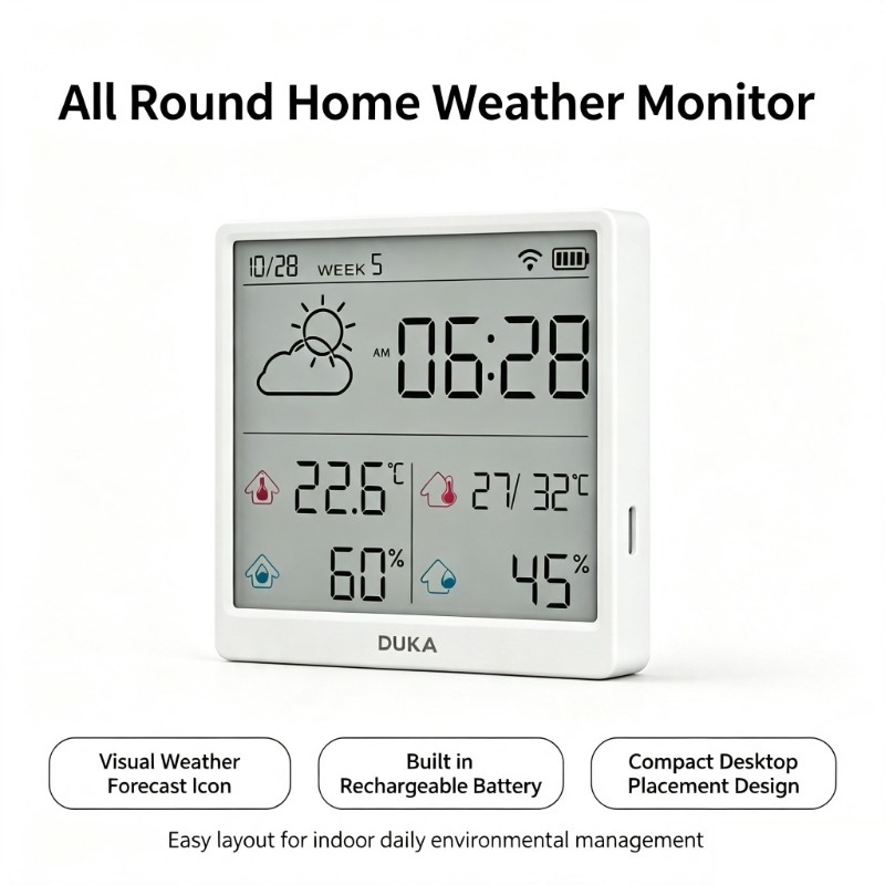DUKA TH3 Wifi Smart Temperatur - Weather Station Indoor recension och pris
