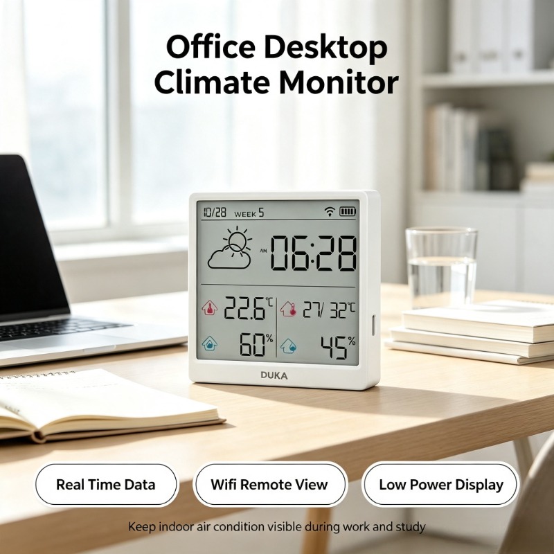 DUKA TH3 Wifi Smart Temperatur - Weather Station Indoor recension och pris