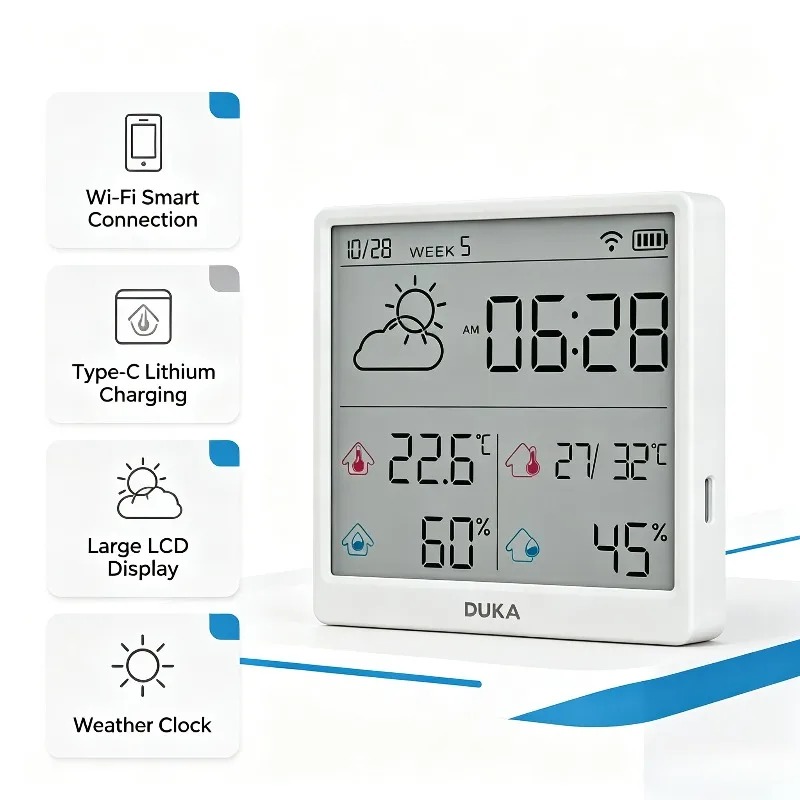 DUKA TH3 Wifi Smart Temperatur - Weather Station Indoor recension och pris