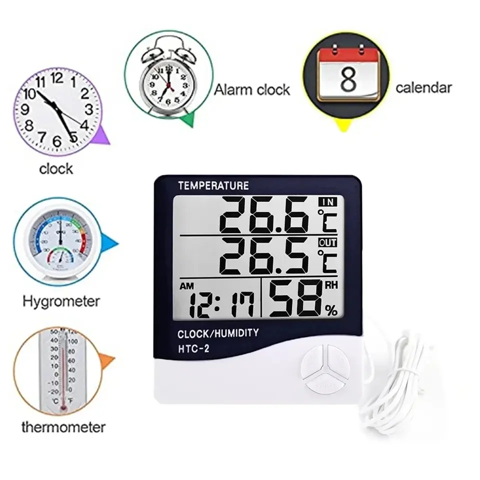 Indoor LCD Digital Thermometer - Weather Station Indoor recension och pris