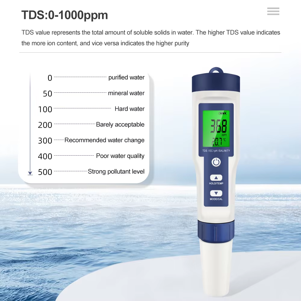 5 In 1 Digital Water Quality T - Water Testing Kit recension och pris