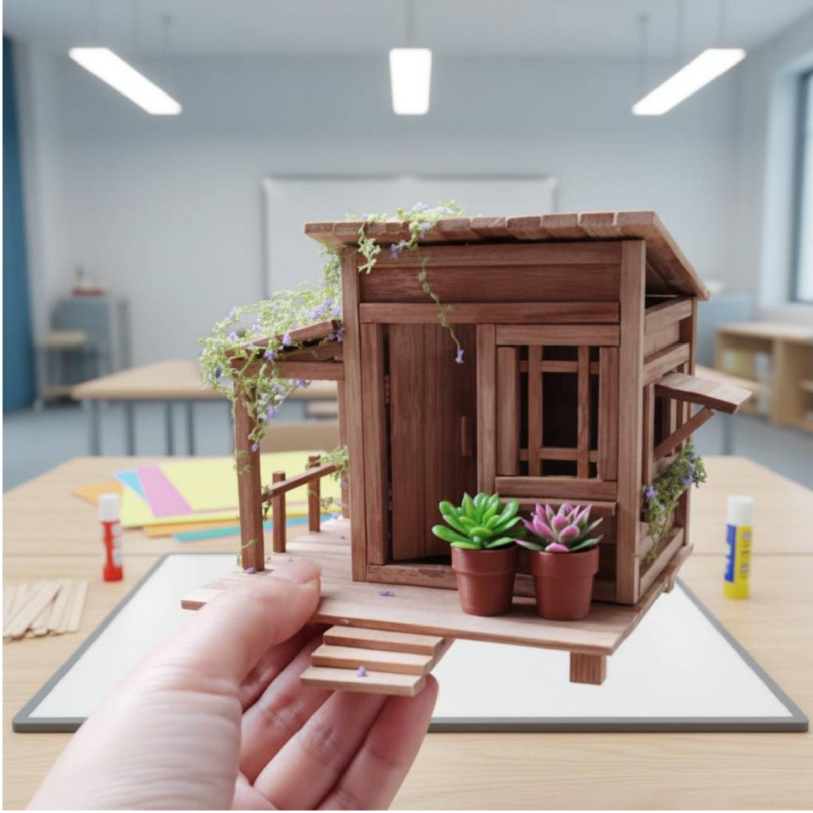 DIY Bamboo House Kit Relaxing  - Science Hobby Kit recension och pris