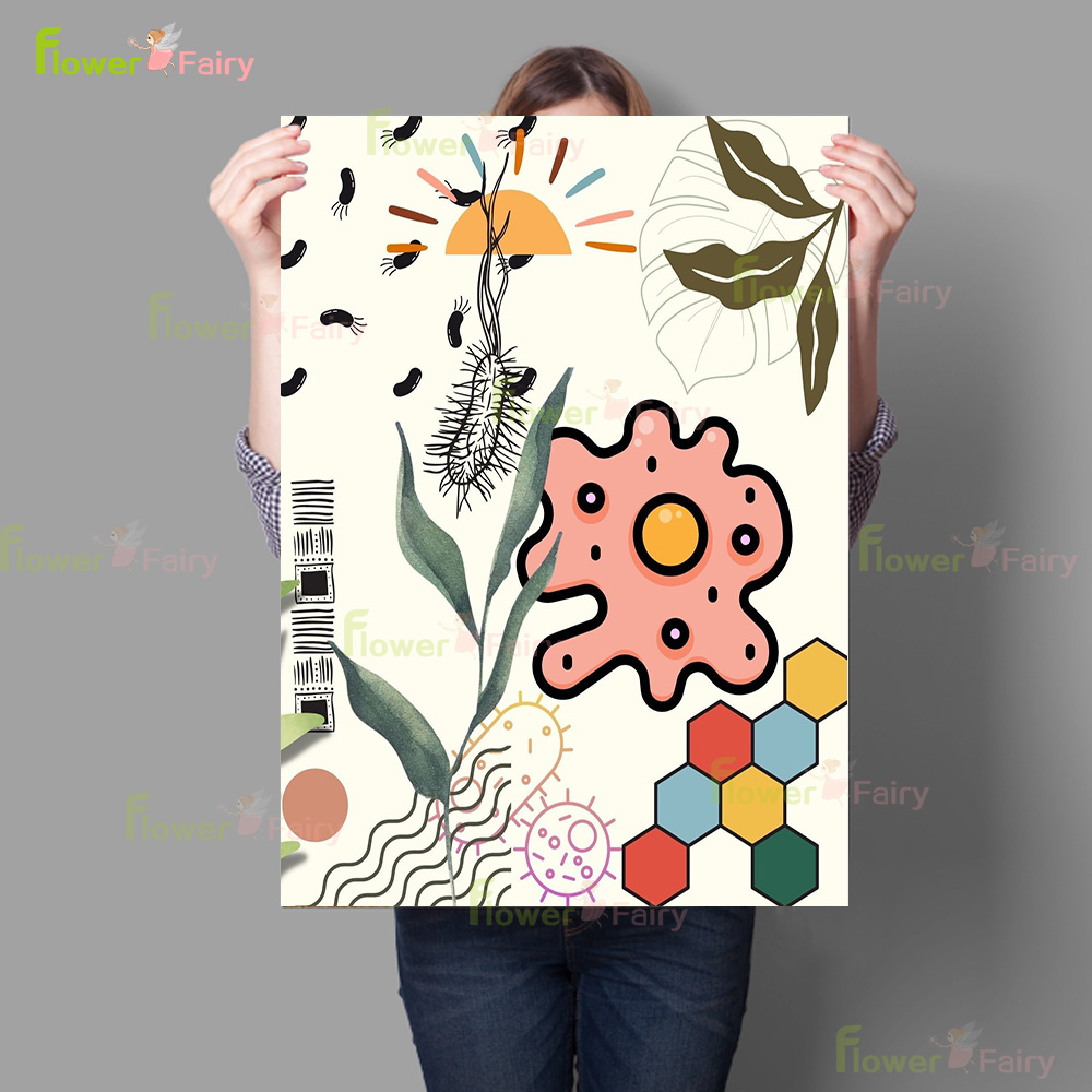 Cartoon Microbiology Watercolo - Science Nursery recension och pris