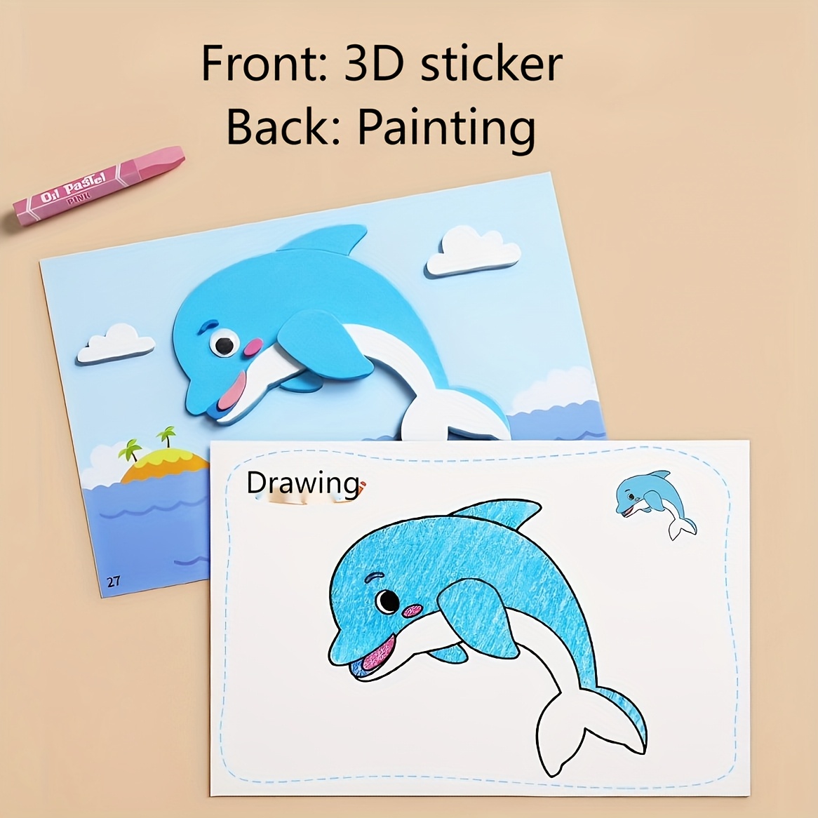 3D Stickers for Kids, Disposab - Science Project recension och pris